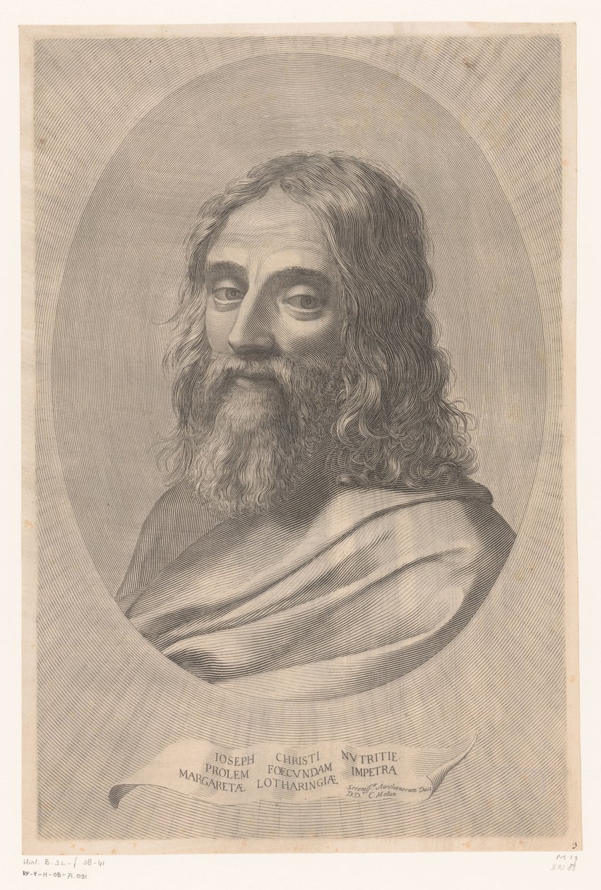 Sankt Josef av Claude Mellan
