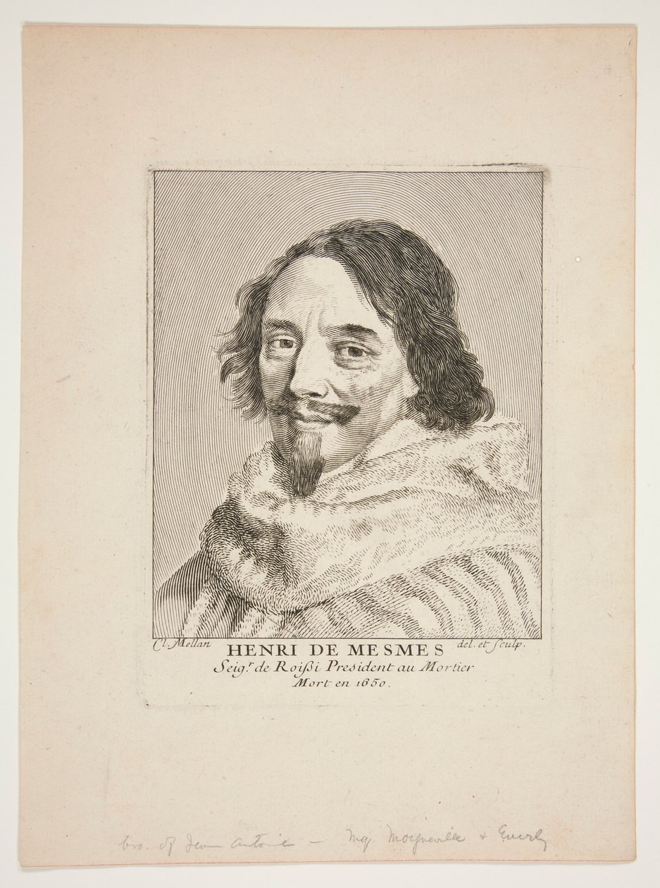 Henry de Mesmes av Claude Mellan