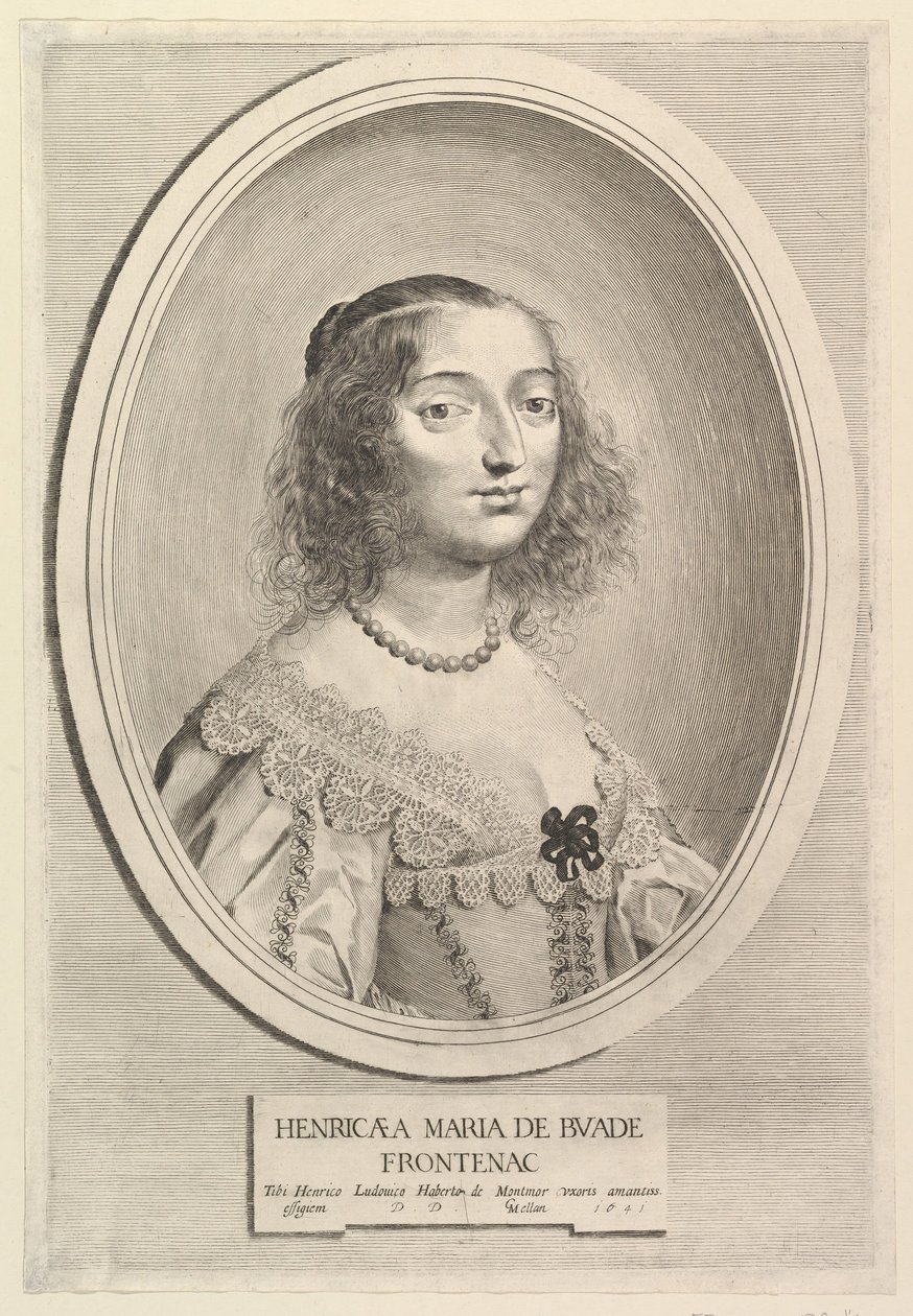 Henriette-Marie de Buade-Frontenac, 1641. av Claude Mellan
