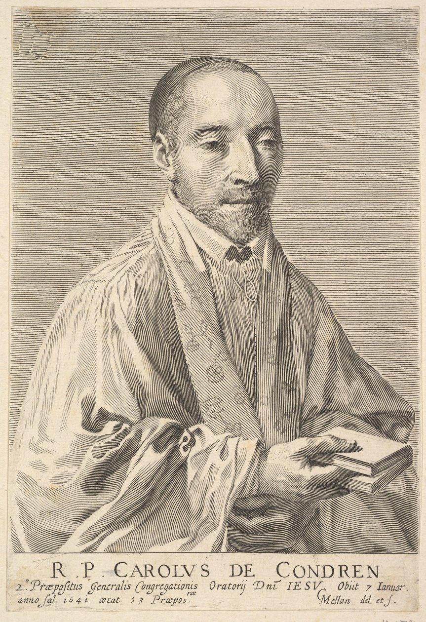 Fader Charles de Condren. av Claude Mellan
