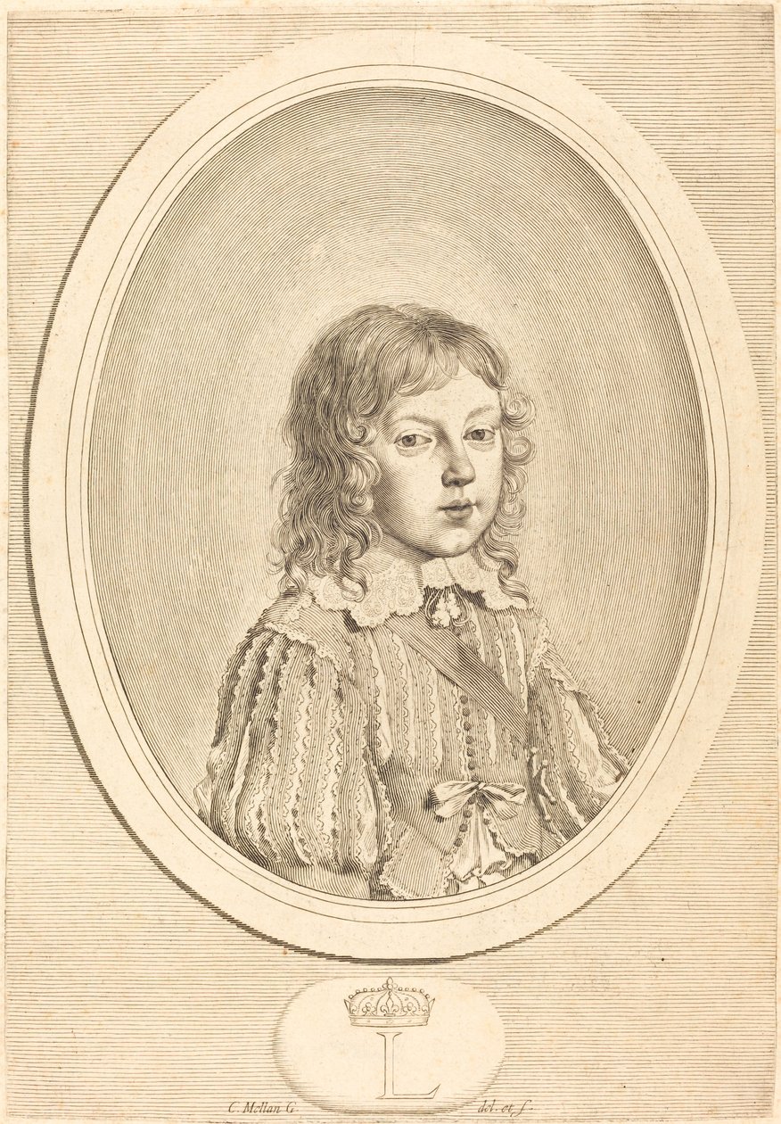 Ludvig XIV som pojke av Claude Mellan