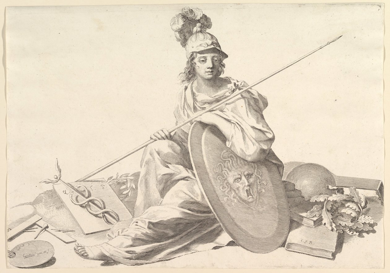 Minerva. av Claude Mellan
