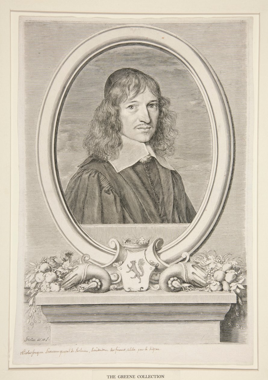 Nicholas Fouquet, Viscount av Melun och Vaux (1615-1680) av Claude Mellan