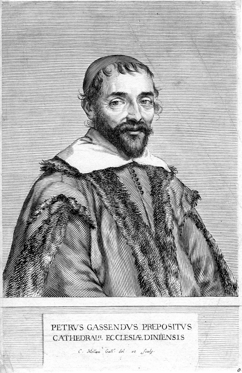 Pierre Gassendi, fransk filosof och vetenskapsman, 1600-talet av Claude Mellan