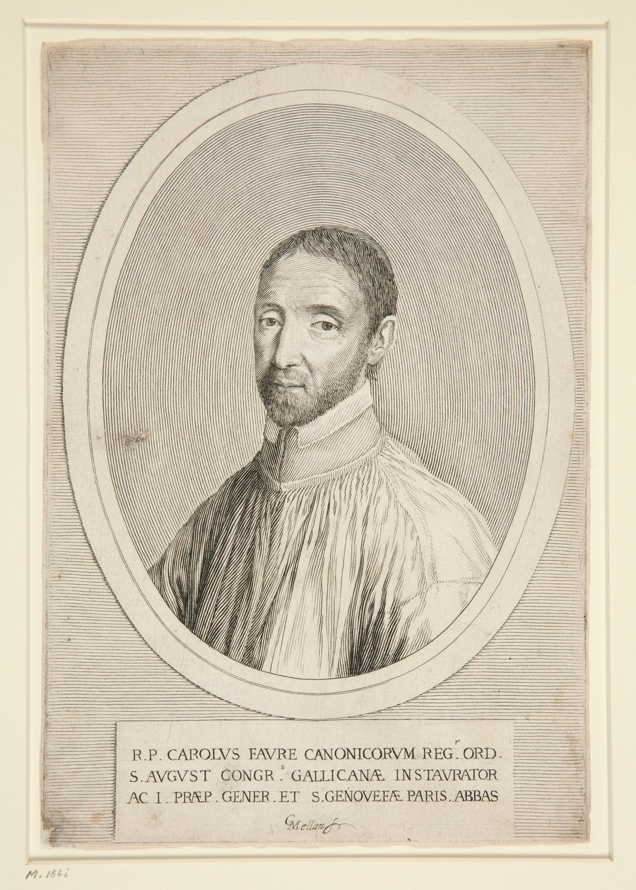 Porträtt av Charles Favre av Claude Mellan