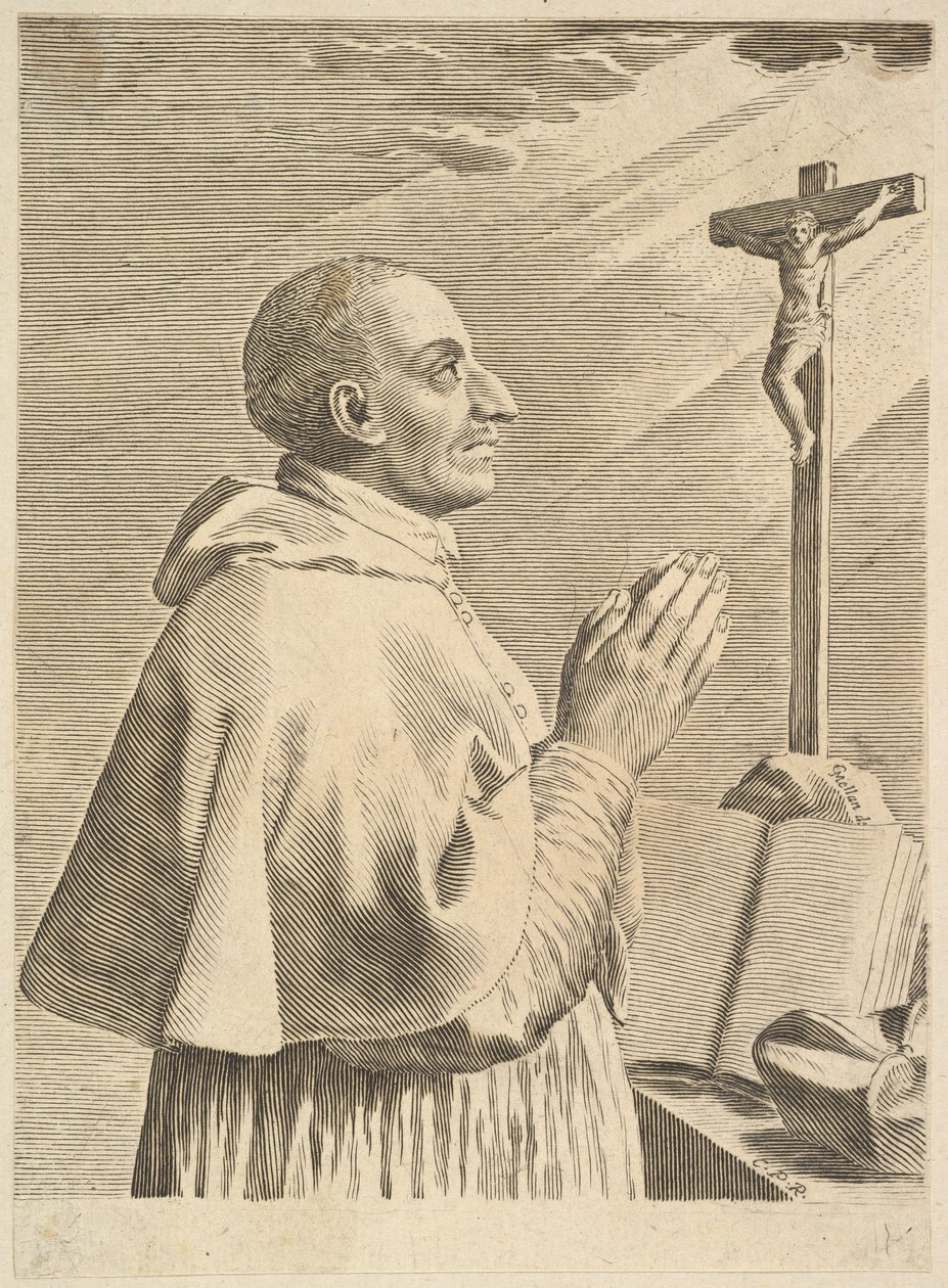 Sankt Carlo Borromeo av Claude Mellan