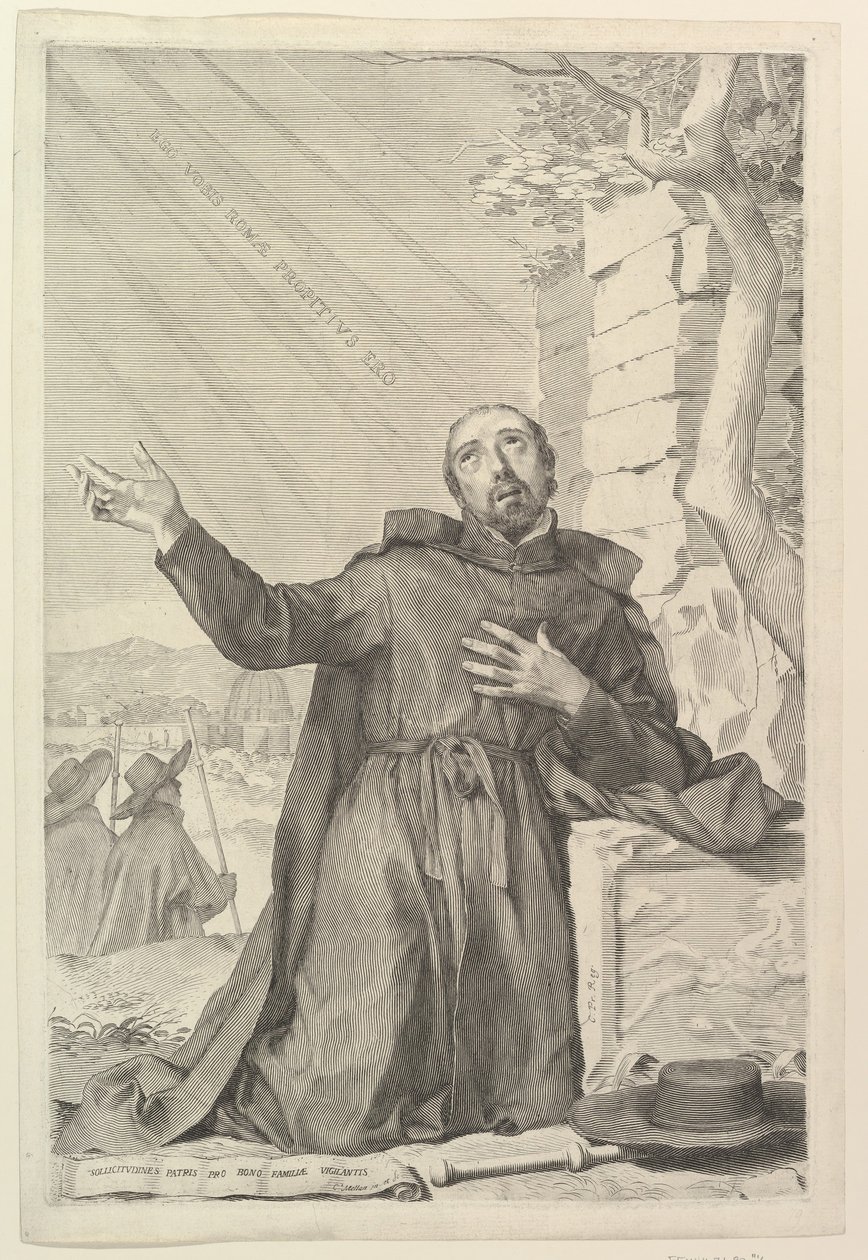 S:t Ignatius i extas. av Claude Mellan