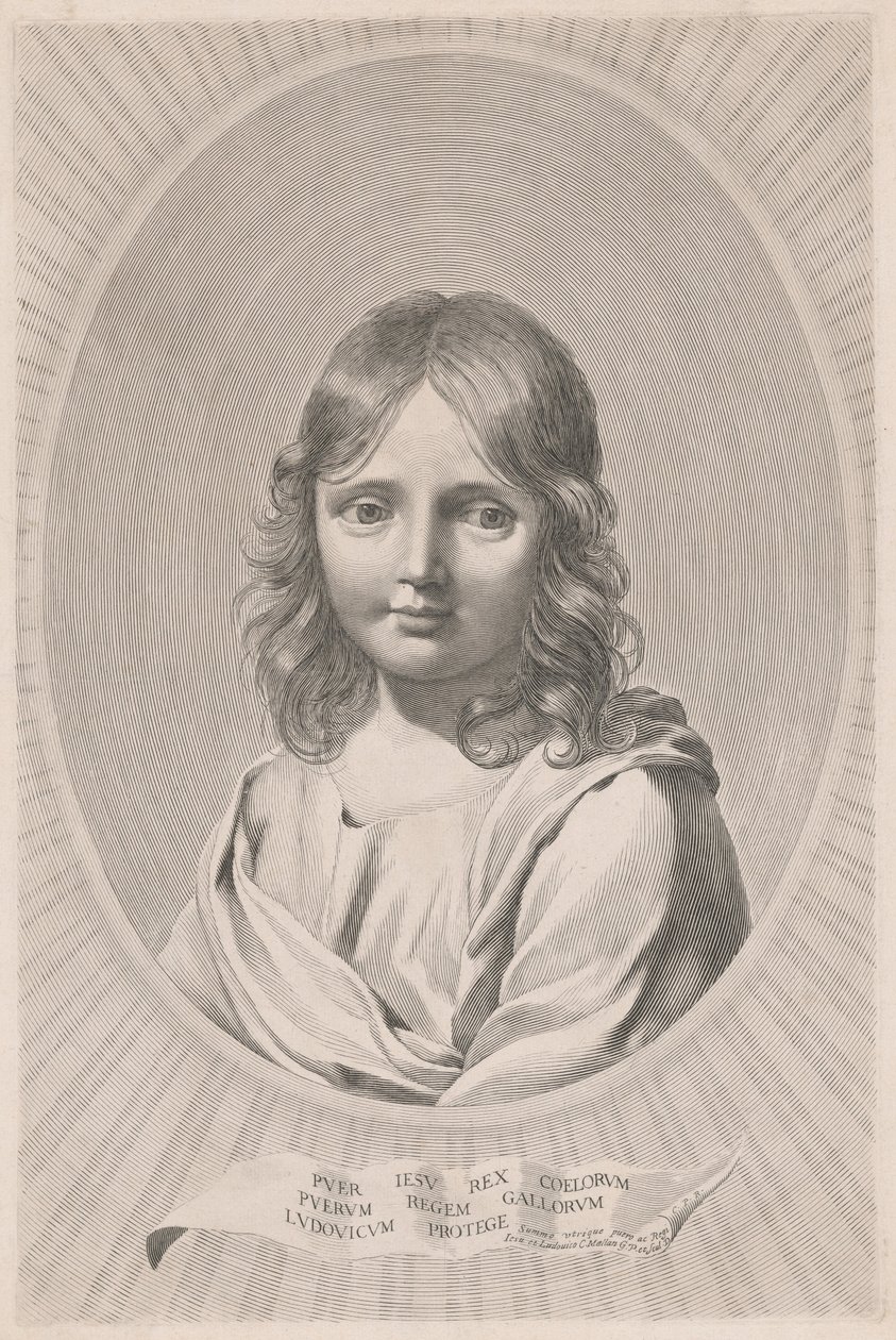 Jesusbarnet av Claude Mellan