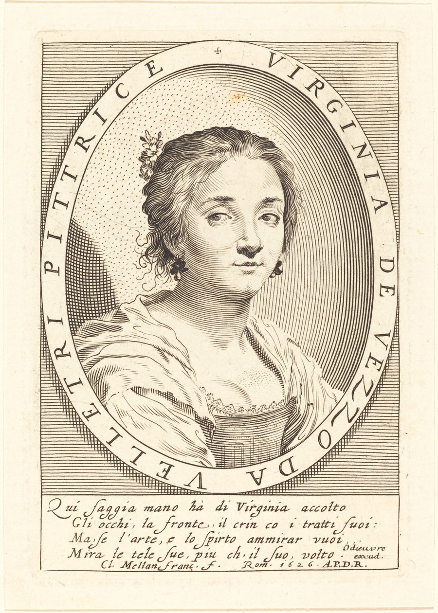 Virginia da Vezzo av Claude Mellan