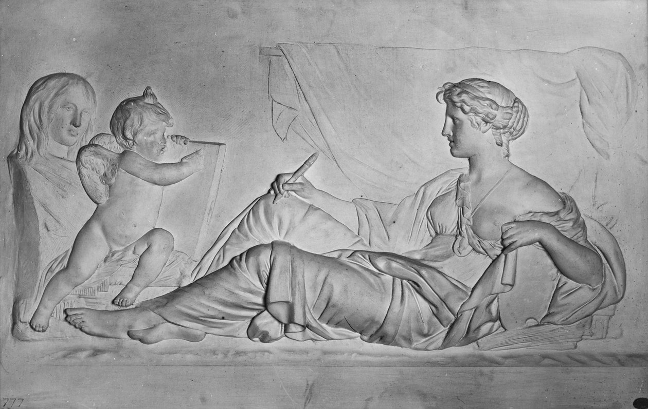 Historia, ca 1810 (terrakotta) av Claude Michel Clodion