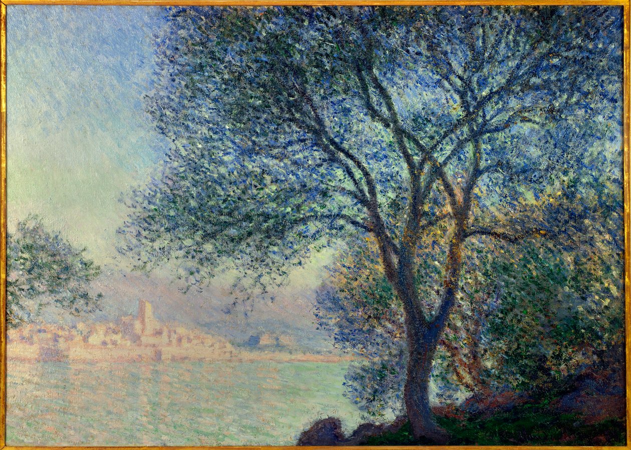 Antibes, utsikt över Salis-målningen av Claude Monet (1840-1926) 1888. Dim. 0,65 x 0,92 m. Privat samling av Claude Monet