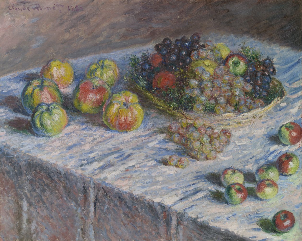 Äpplen och vindruvor av Claude Monet