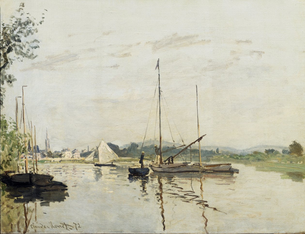 Argenteuil - olja på duk av Claude Monet