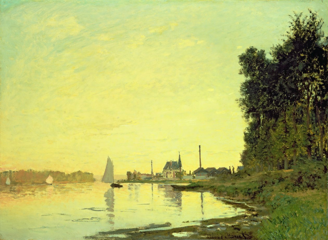Argenteuil, i slutet av eftermiddagen, 1872 av Claude Monet