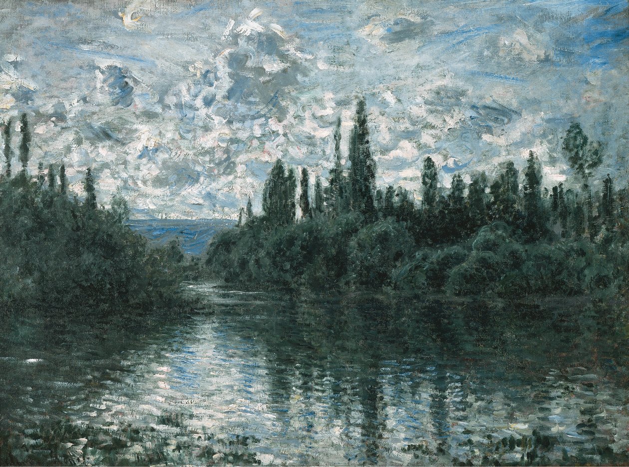 Arm of the Seine nära Vétheuil, 1878. av Claude Monet