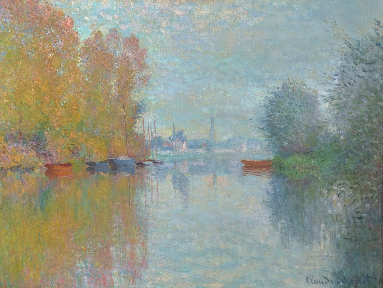 Höst vid Seine, Argenteuil 1873 (olja på duk) av Claude Monet