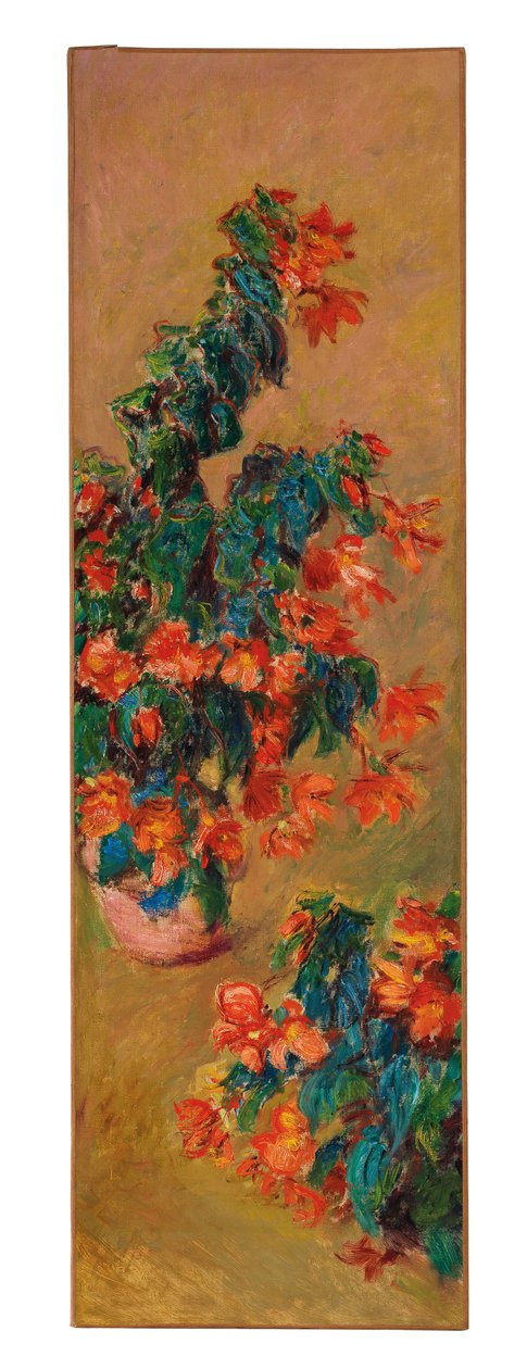 Röda azaleor i krukväxt, 1883 av Claude Monet