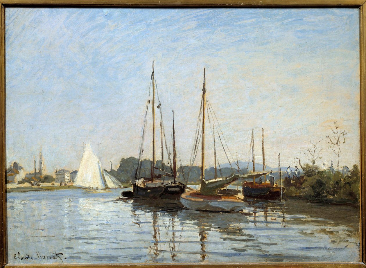 Fritidsbåtar vid Argenteuil Målning av Claude Monet (1840-1926) 1873 Sön. 0,49x0,65 m Paris, Musee d