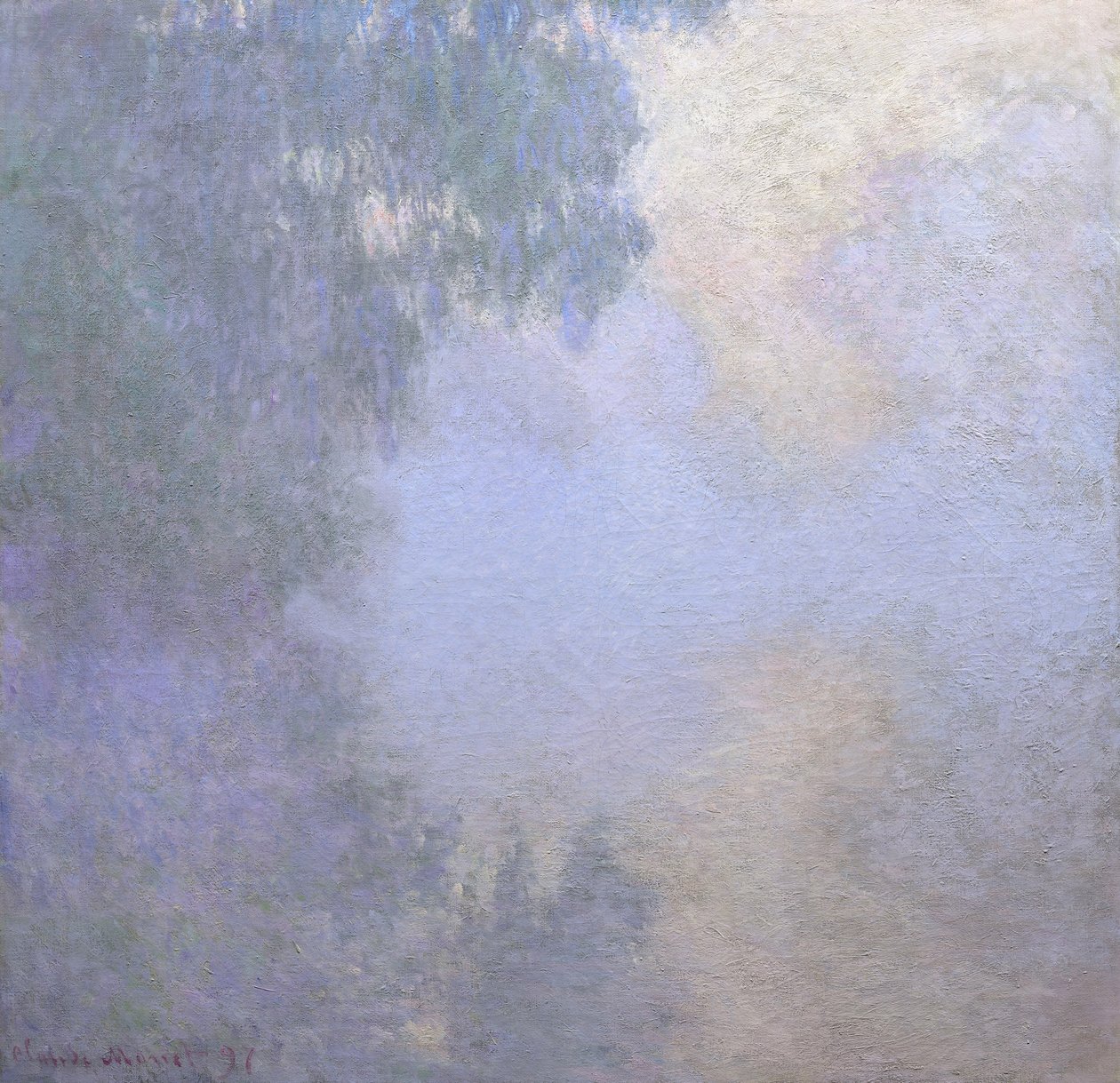 Filial av Seine nära Giverny av Claude Monet