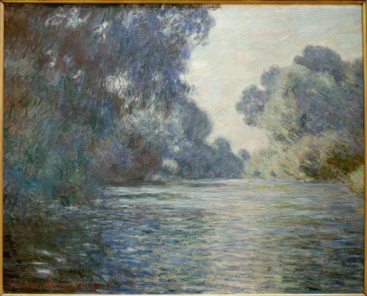 Bras de Seine nära Giverny (Arm der Seine bei Giverny) av Claude Monet