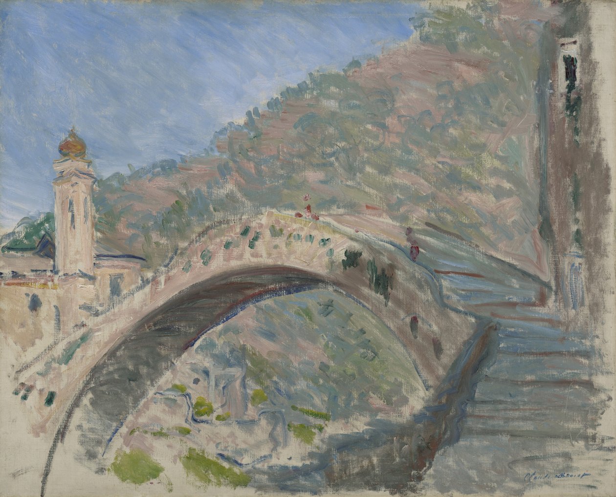 Bron vid Dolceacqua, 1884 av Claude Monet