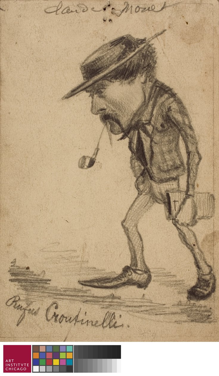 Karikatyr av Henri Cassinelli av Claude Monet