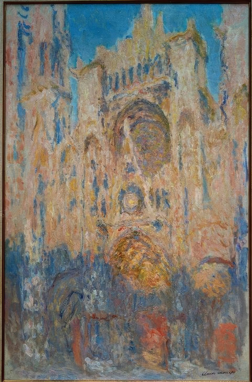 Rouens katedral. Soleffekt, slut på dagen av Claude Monet