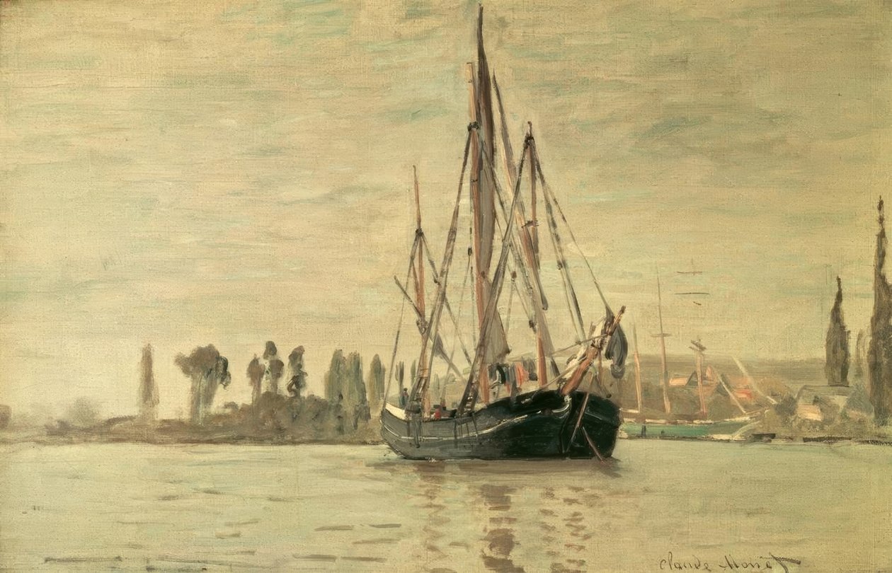 Chassemarée för ankare (Rouen) av Claude Monet