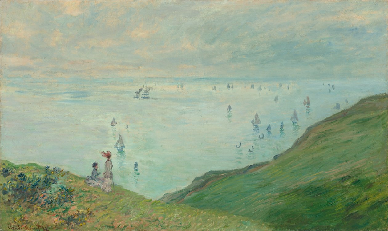 Klipporna vid Pourville av Claude Monet