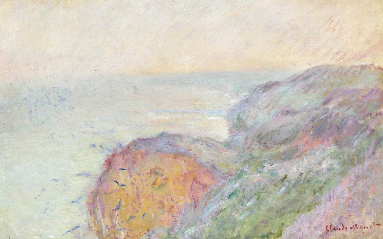 Klippor nära Dieppe, 1897. av Claude Monet