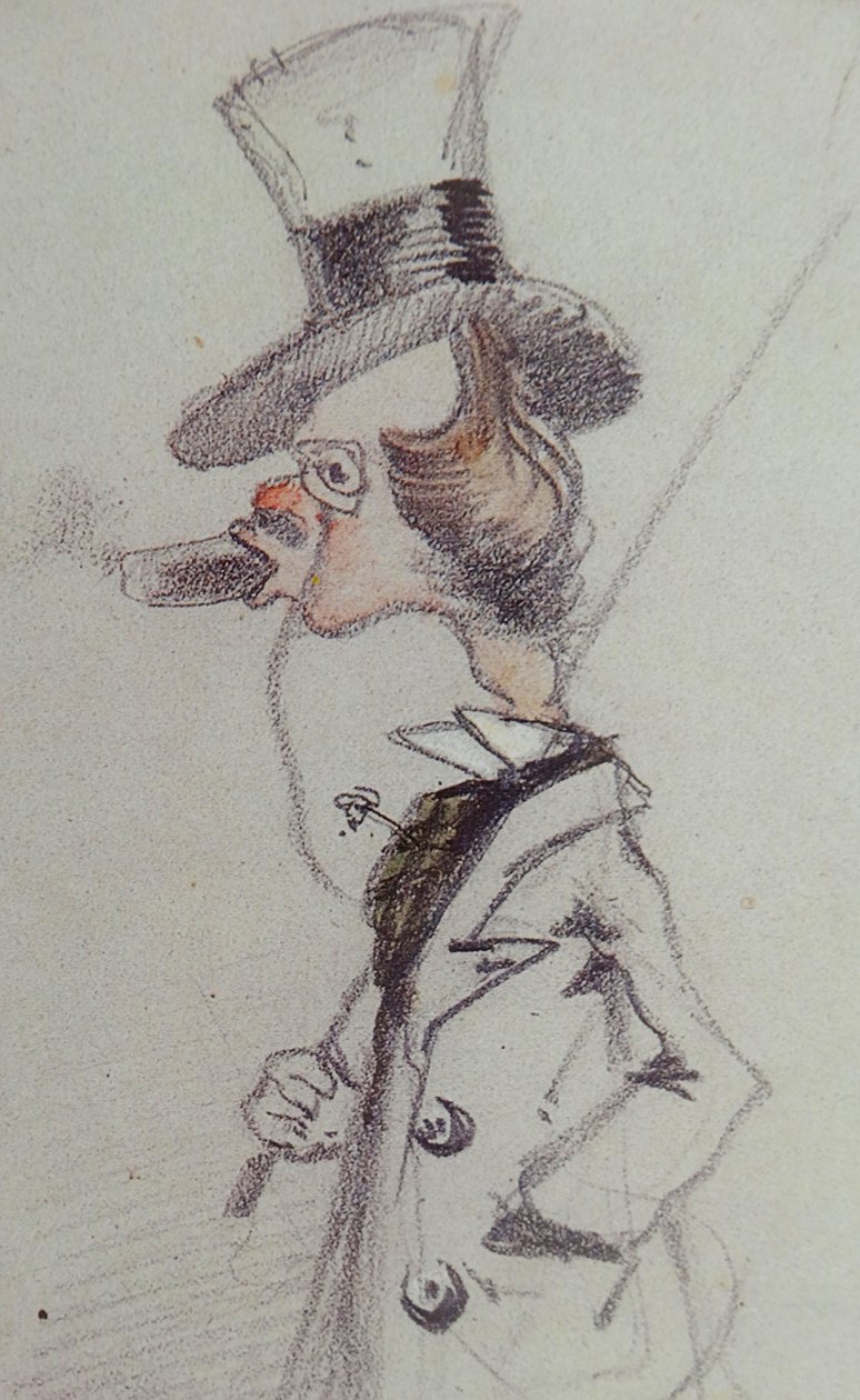 Dandy med en cigarr Dandy au Cigare, ca 1857 av Claude Monet