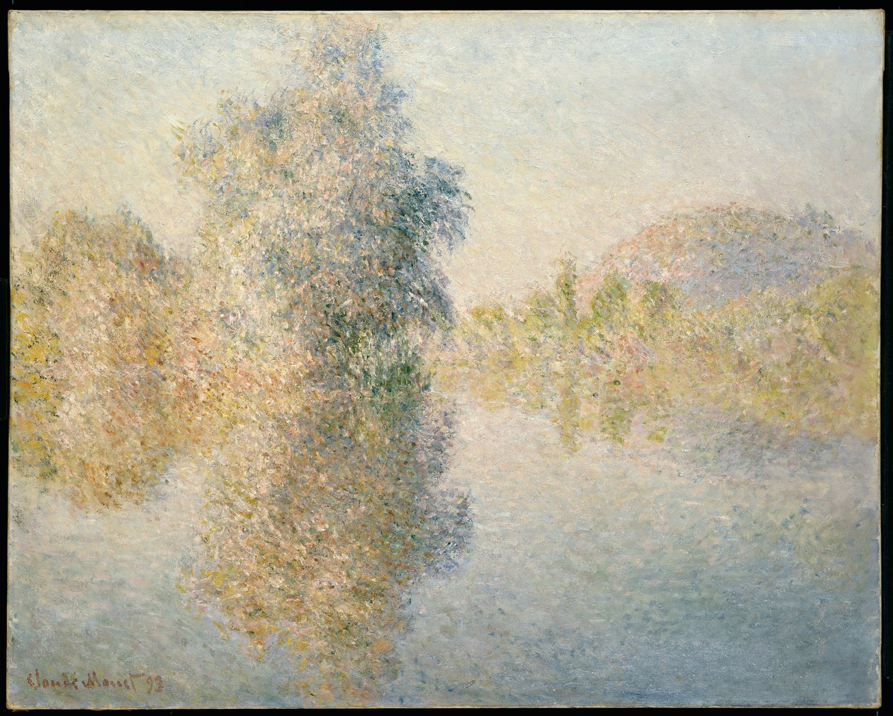Tidig morgon på Seine vid Giverny, 1893 av Claude Monet