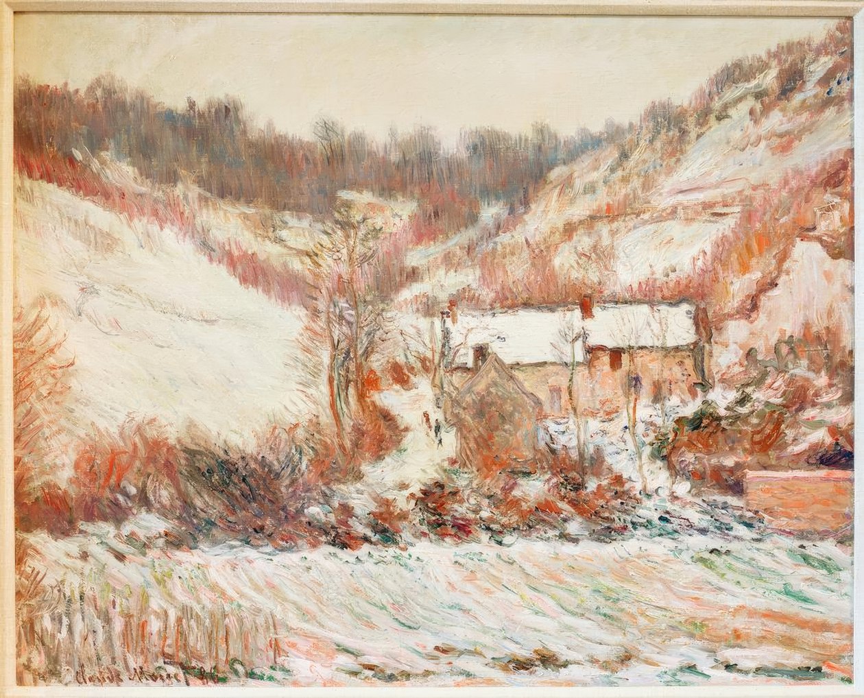 Effekten av snö vid Falaise (Schneestimmung bei Falaise) av Claude Monet