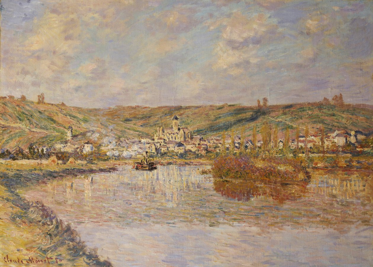 Eftermiddagens slut, Vetheuil av Claude Monet