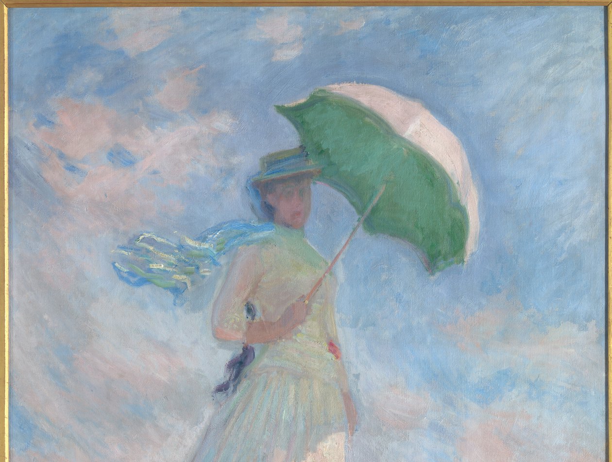 Figurtest utomhus av Claude Monet