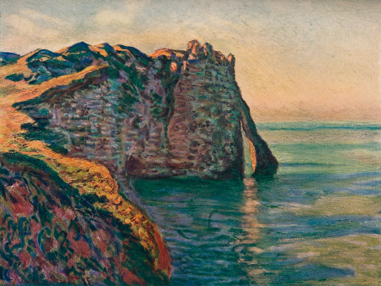 Klipporna vid Etretat, 1885 av Claude Monet