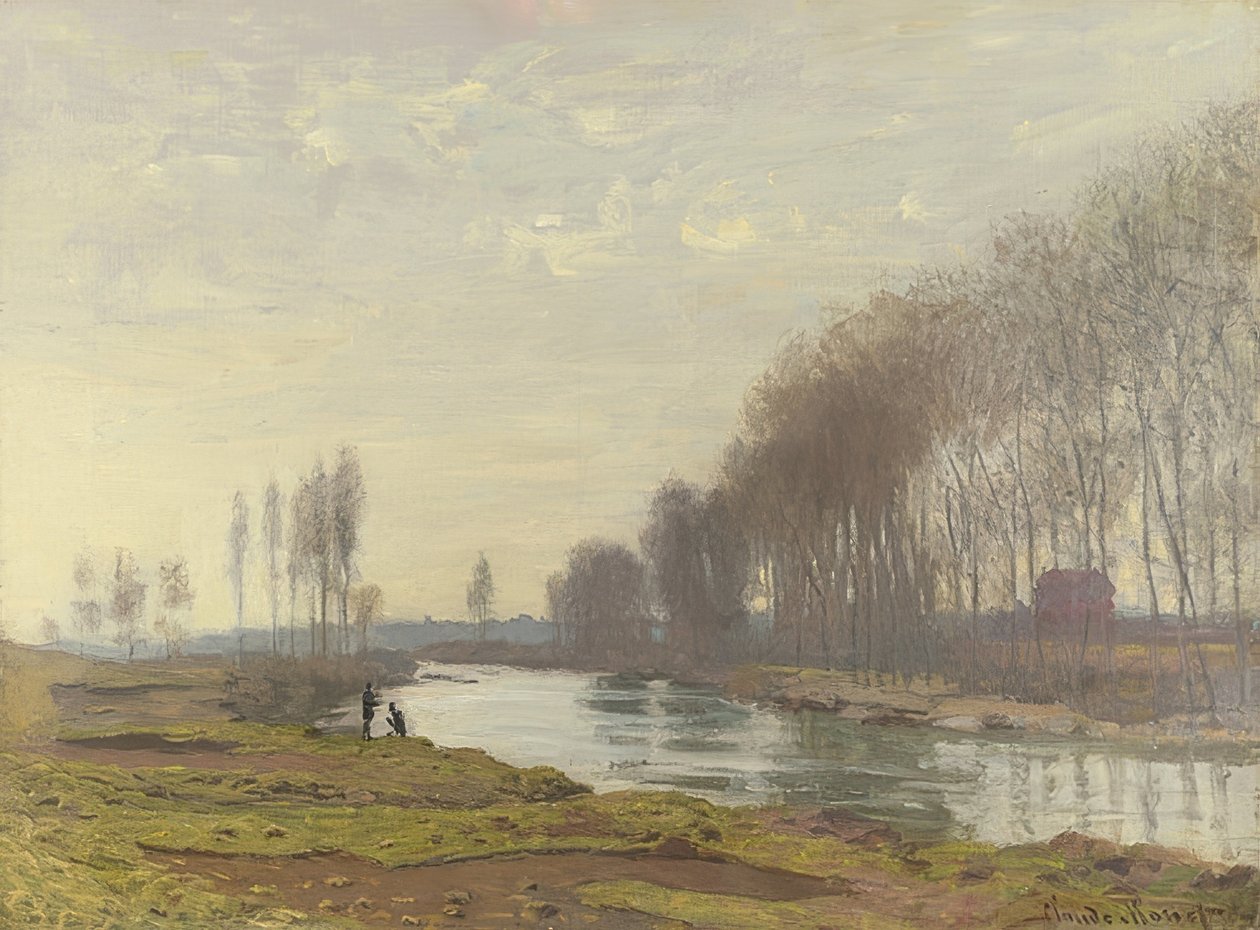 Arm of the Seine at Argenteuil (Petit Bras de la Seine, Argenteuil). 1872 av Claude Monet