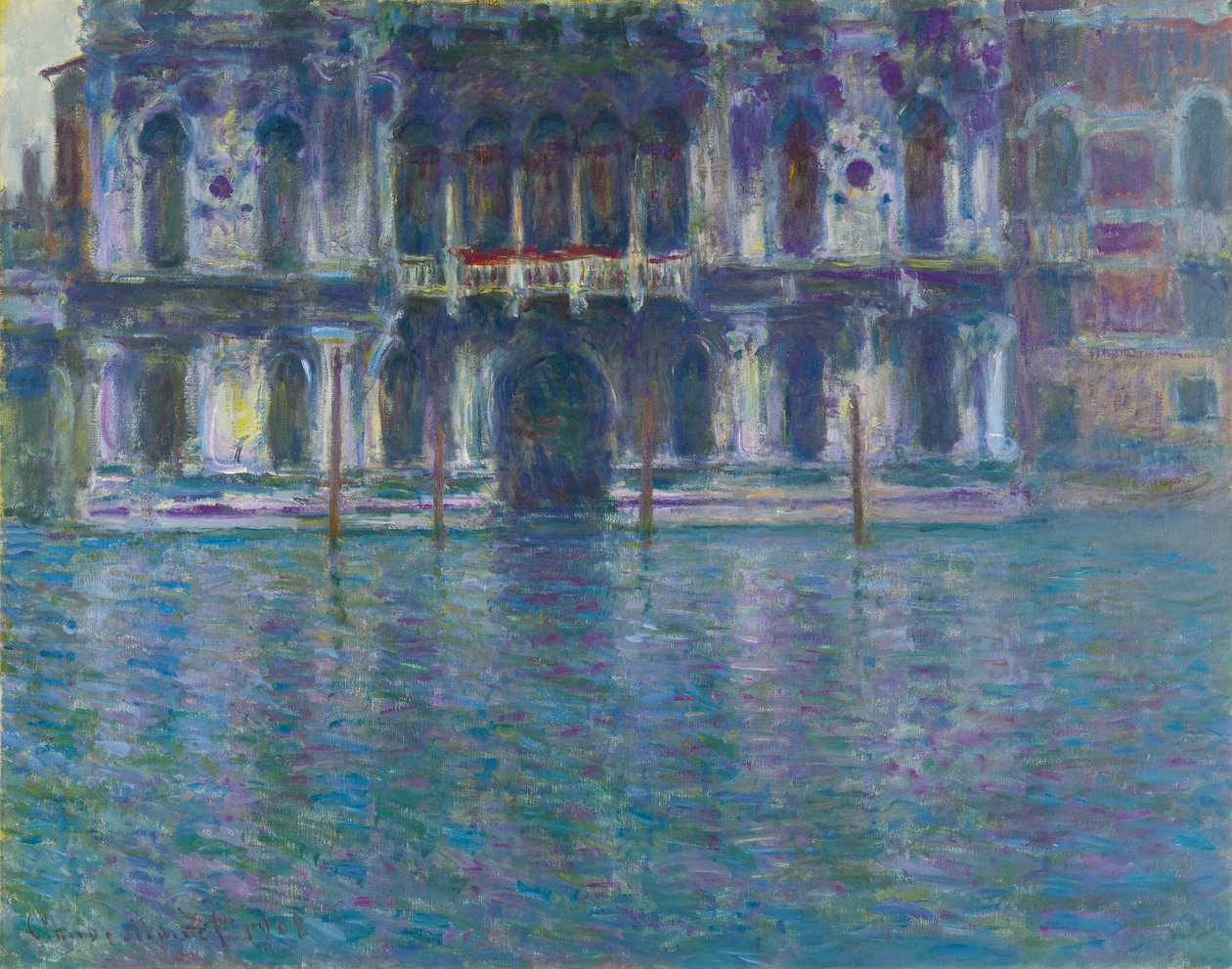 Tyska: Le Palais Contarini Le Palais Contarini av Claude Monet