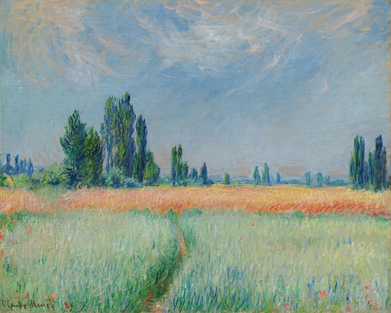 Tyska: Weizenfeld Vetefält av Claude Monet