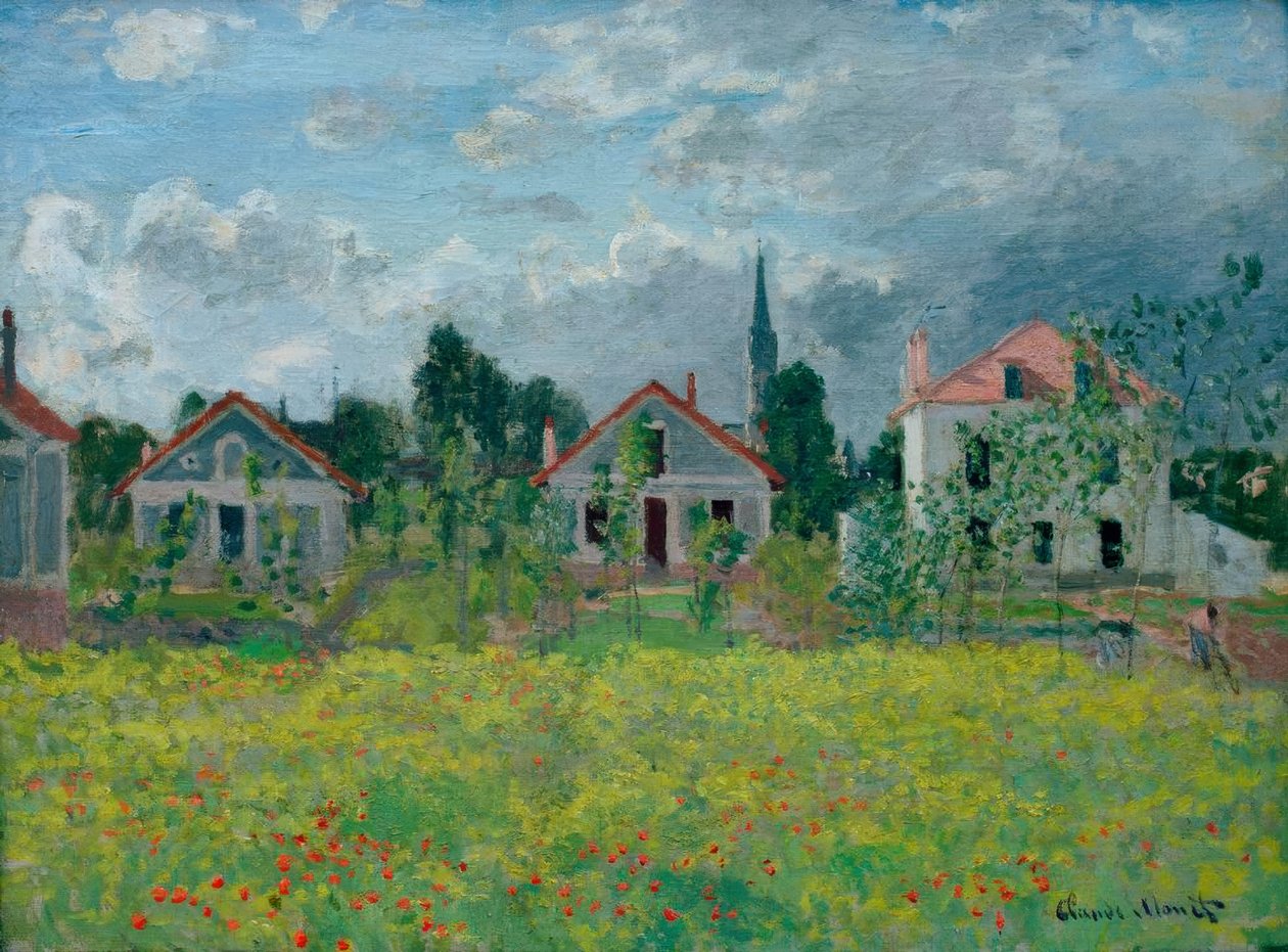 Hus i Argenteuil av Claude Monet