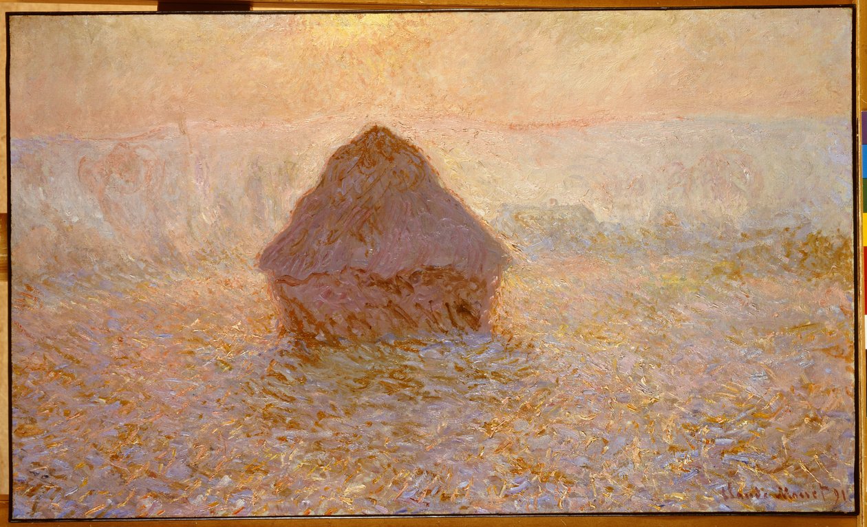 Höstackar, Sol i dimman av Claude Monet