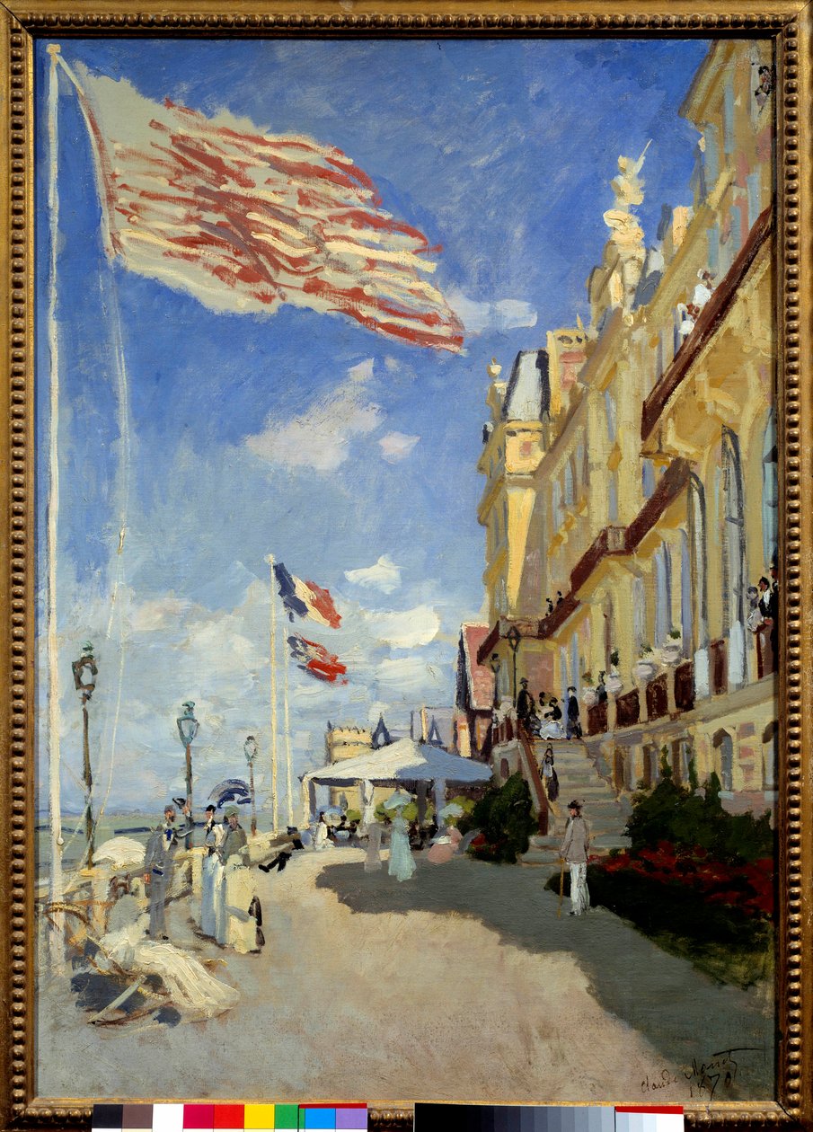 Hotel des Roches Noires i Trouville. Målning av Claude Monet (1840-1926) av Claude Monet