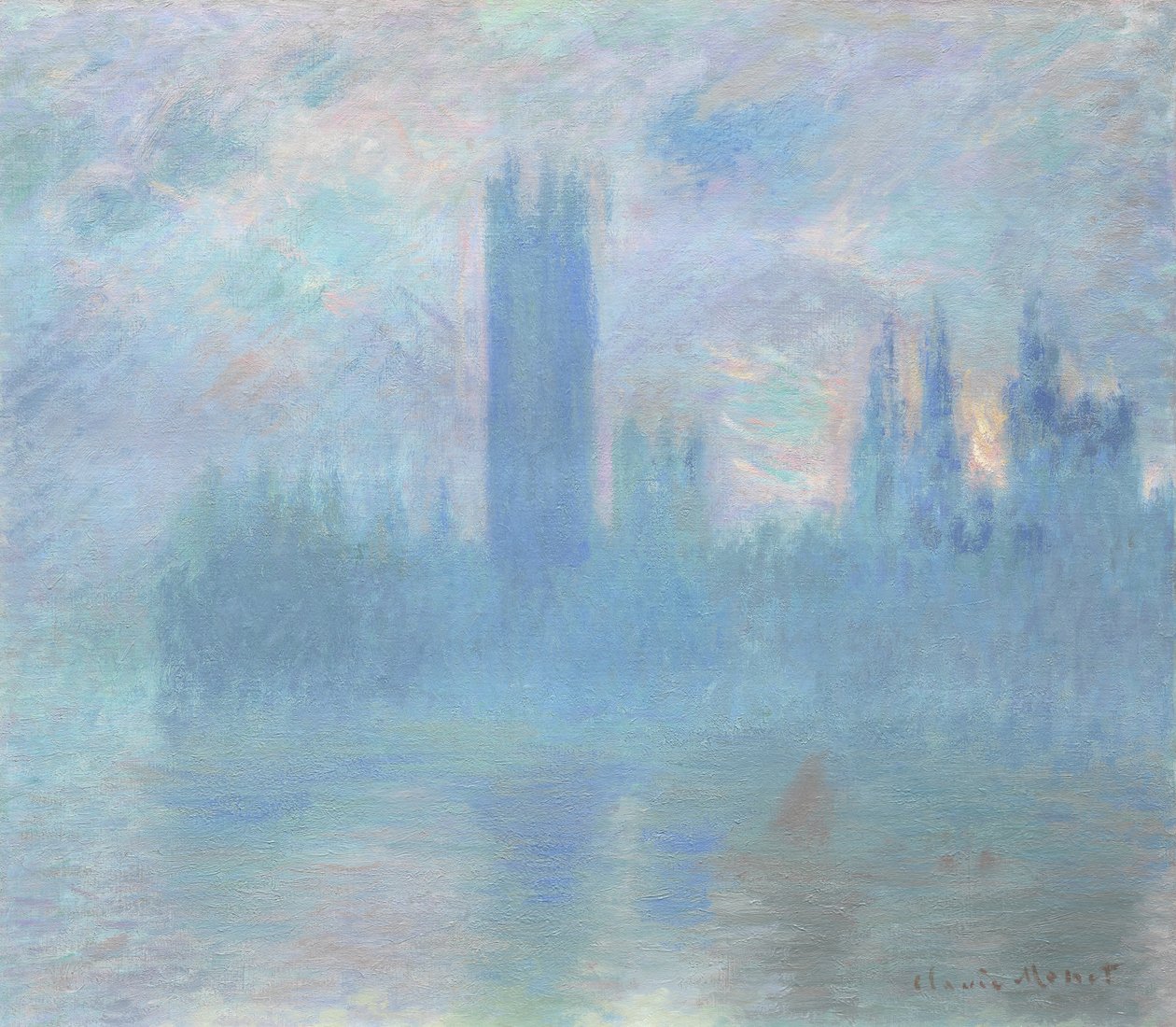 Houses of Parliament, London, 1900-01 av Claude Monet
