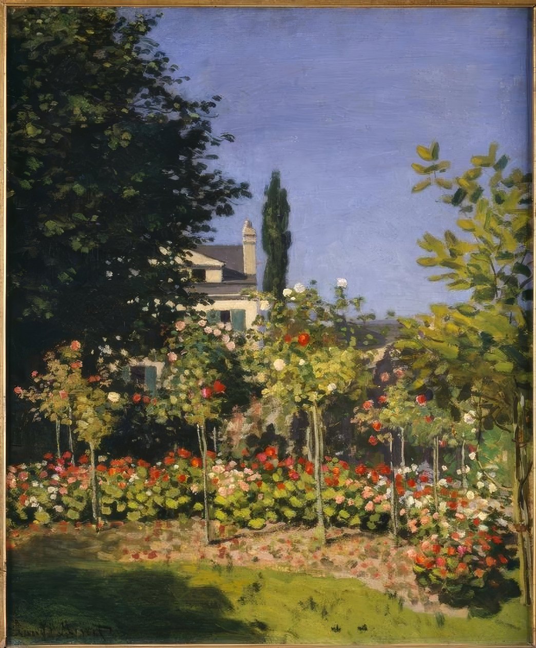 Trädgården i blom av Claude Monet