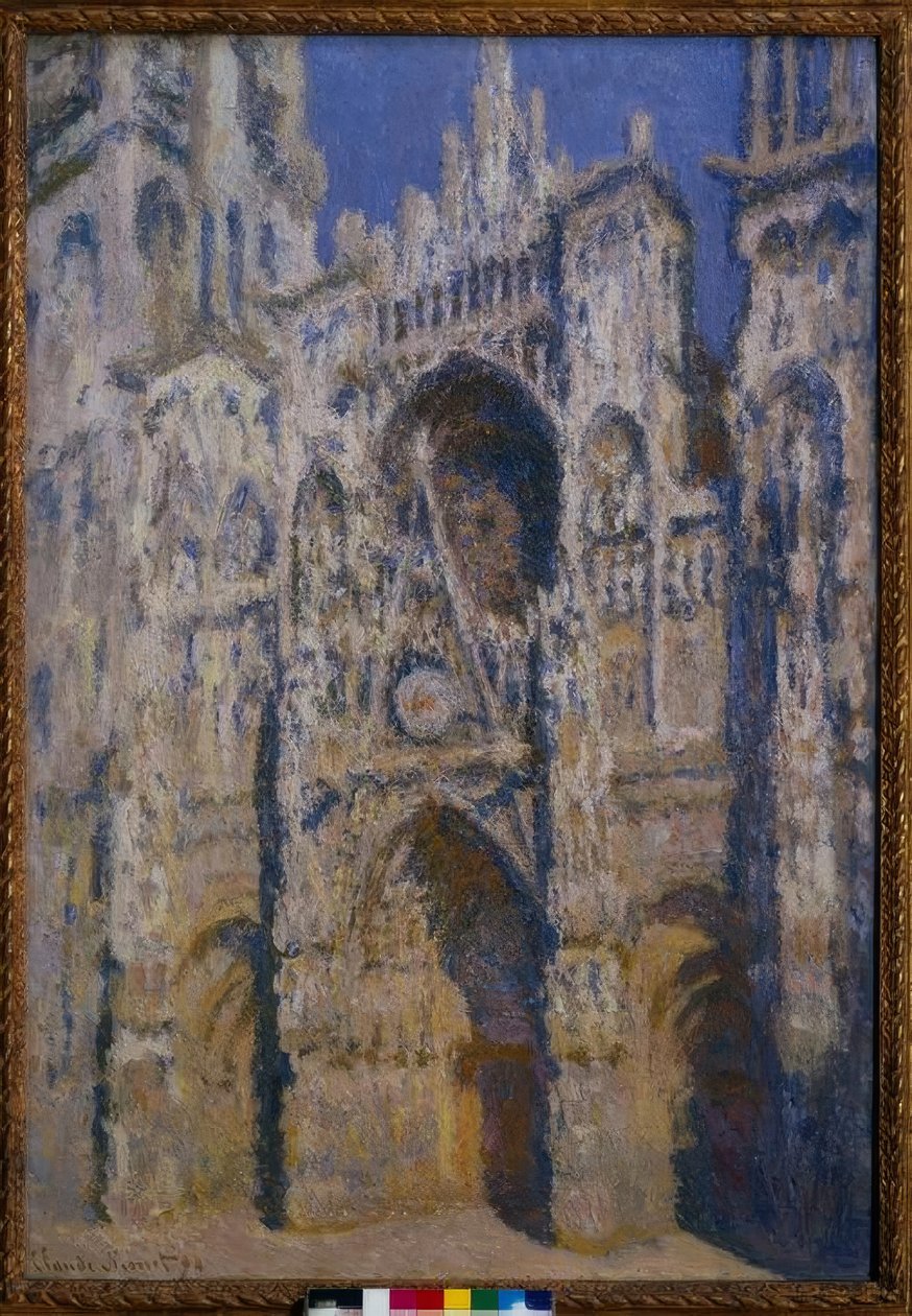 Katedralen i Rouen, portalen och det albanska tornet, hel av Claude Monet