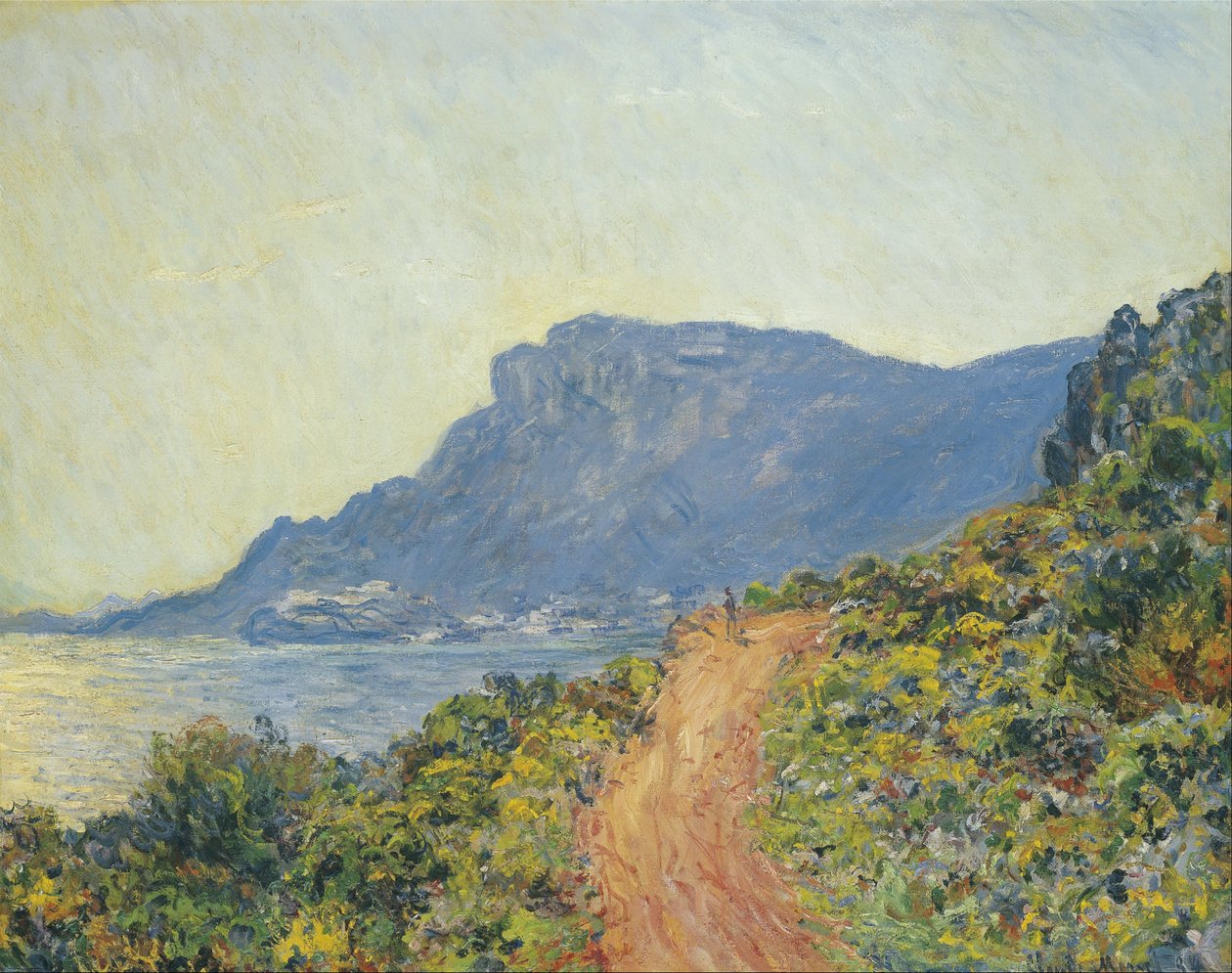 La Corniche nära Monaco av Claude Monet