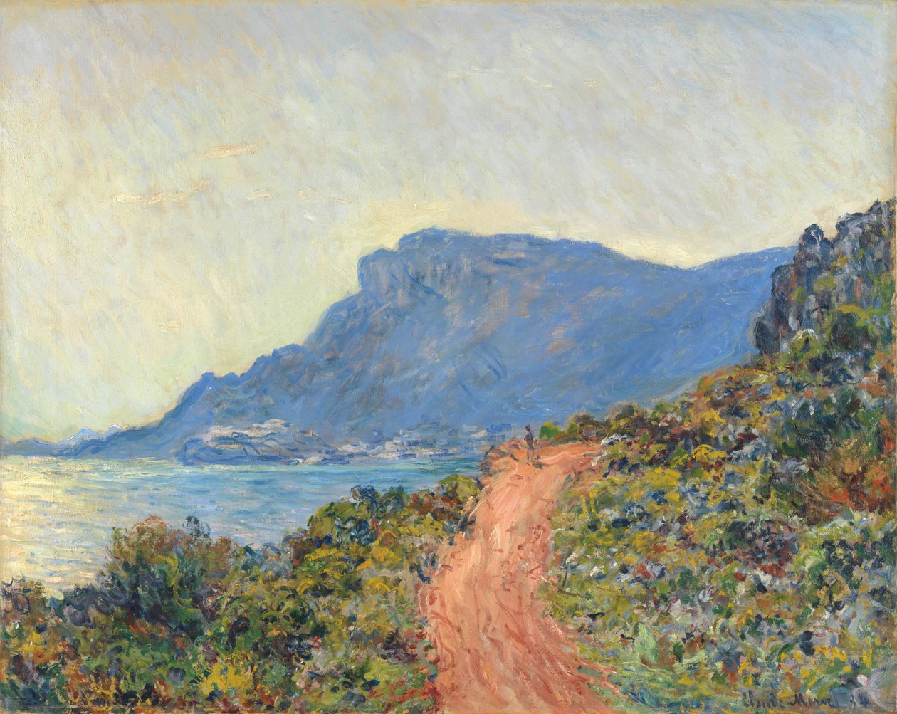 Corniche nära Monaco, 1884 av Claude Monet