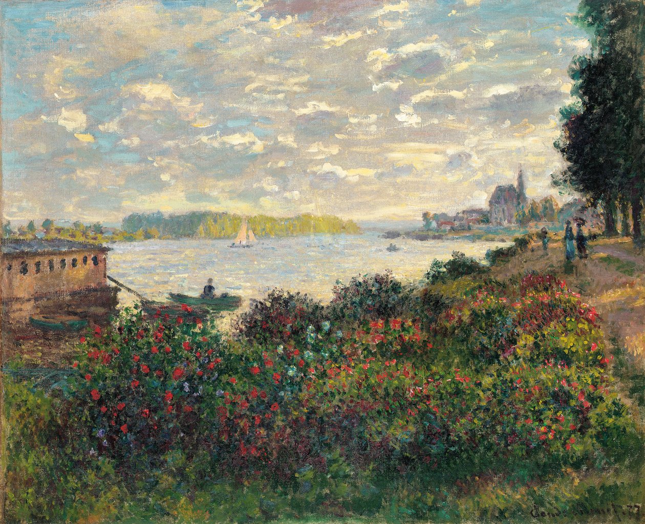 Seine vid Argenteuil av Claude Monet