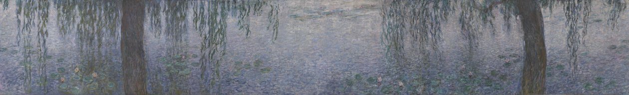 Den klara morgonen vid pilträden av Claude Monet