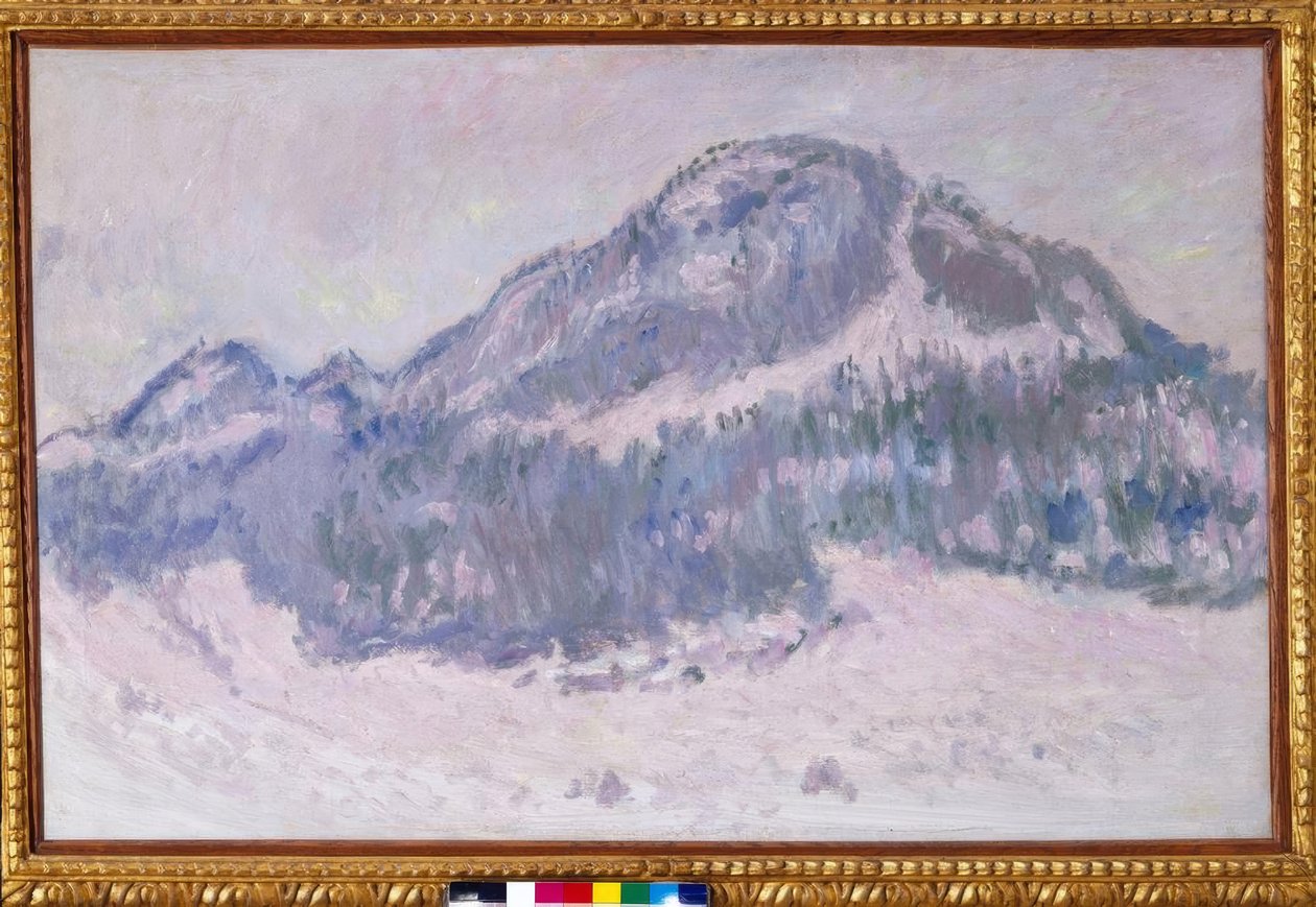 Mount Kolsaas i Norge (Mount Kolsaas, rosa reflexer) av Claude Monet